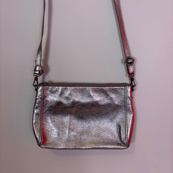 The Sak Silver Shimmer Leather Small Crossbody Purse - Picture 5 of 7